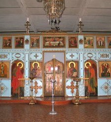 Интерьер крестильной церкви при храме Казанской иконы.